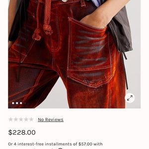 Freepeople, Moxie, Size 26 but more a 27-28, Only worn once, burgundy